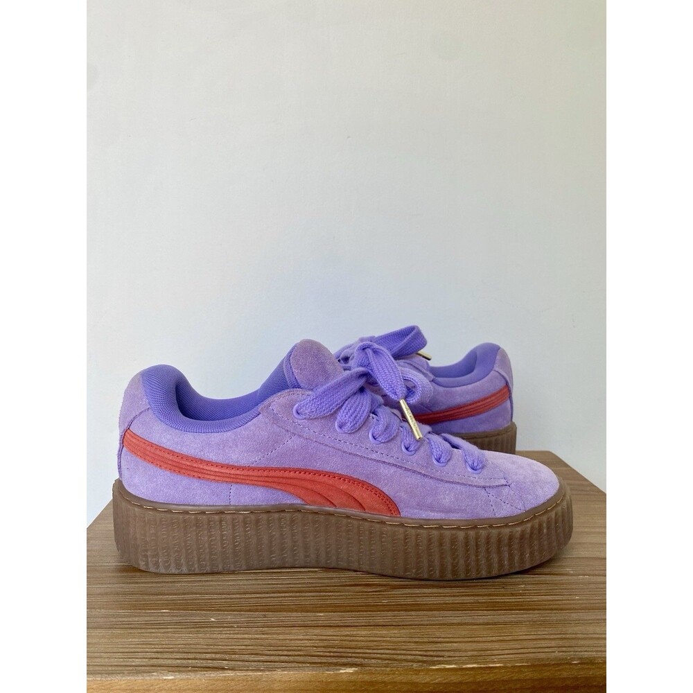 Fenty x Puma Creeper Phatty Lavender Burnt Red Gum sneakers US Womens 10 Rihanna - Picture 5 of 7